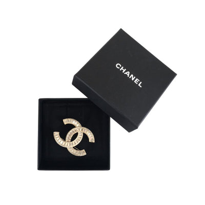 Chanel CC Crystal Brooch