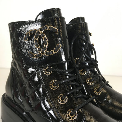 Chanel Combat Boots