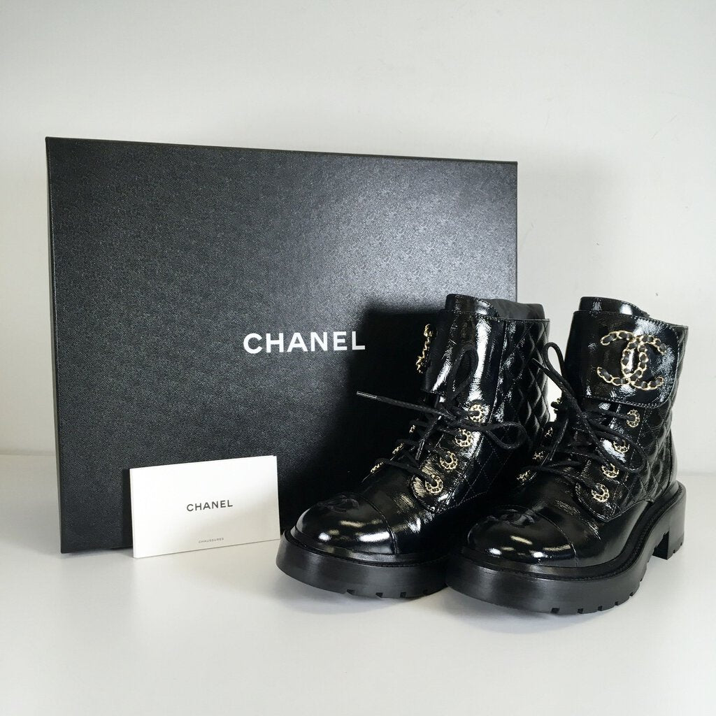 Chanel Combat Boots