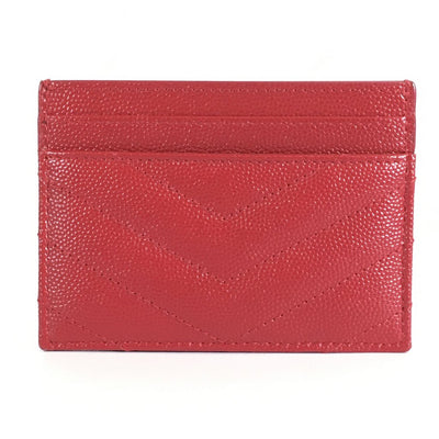 Saint Laurent (YSL) Cassandre Cardholder red shw