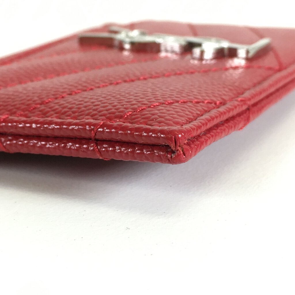 Saint Laurent (YSL) Cassandre Cardholder red shw