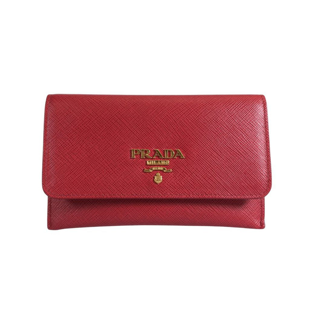 Prada Saffiano Flap Wallet