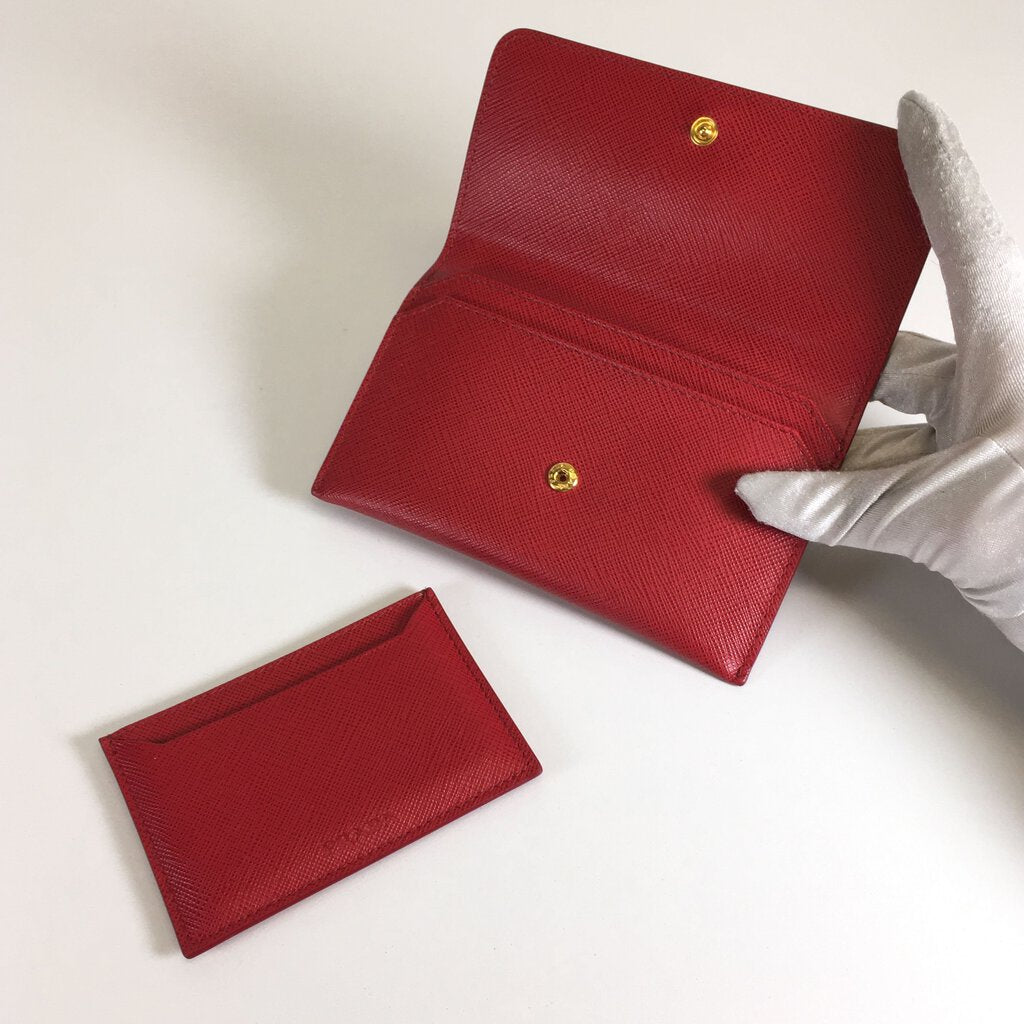 Prada Saffiano Flap Wallet