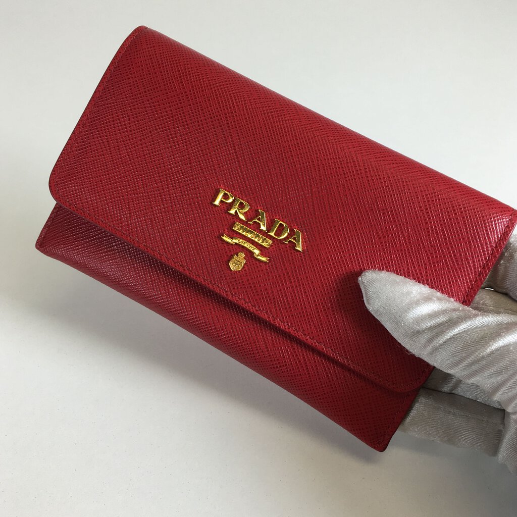 Prada Saffiano Flap Wallet