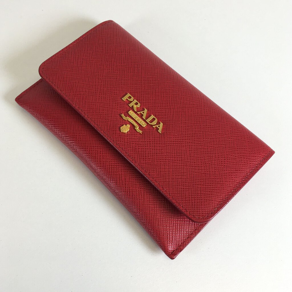 Prada Saffiano Flap Wallet