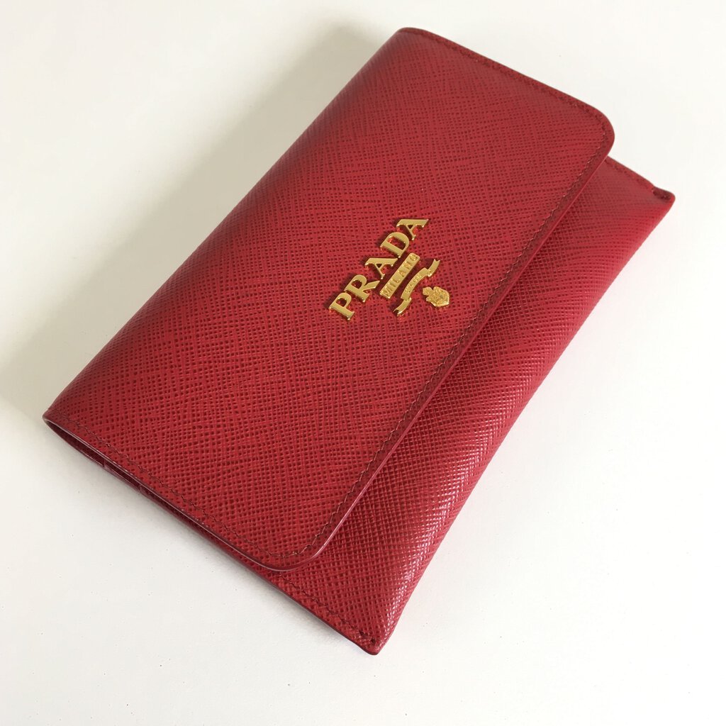 Prada Saffiano Flap Wallet