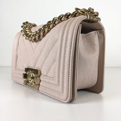 Chanel Chevron Boy Bag