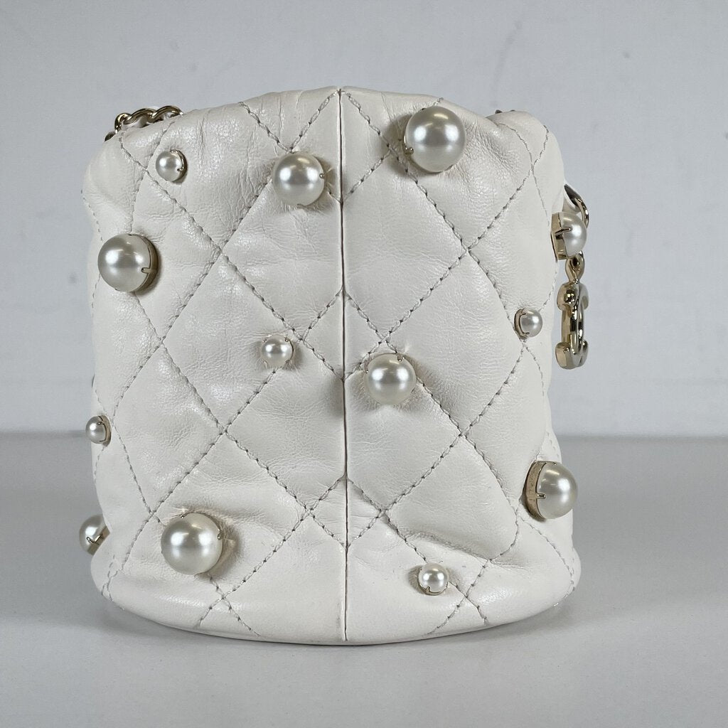 Chanel About Pearls Bucket Bag