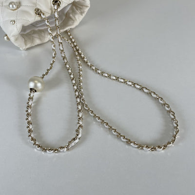 Chanel About Pearls Bucket Bag