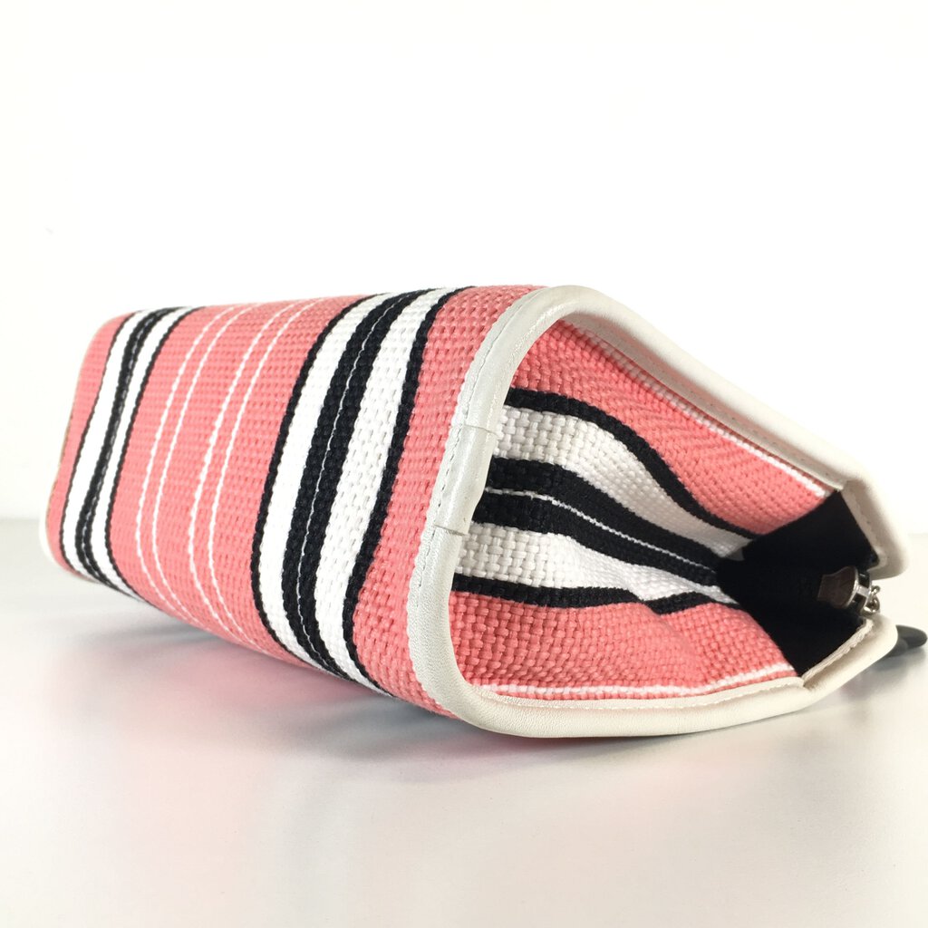 Chanel Striped Cosmetic Pouch