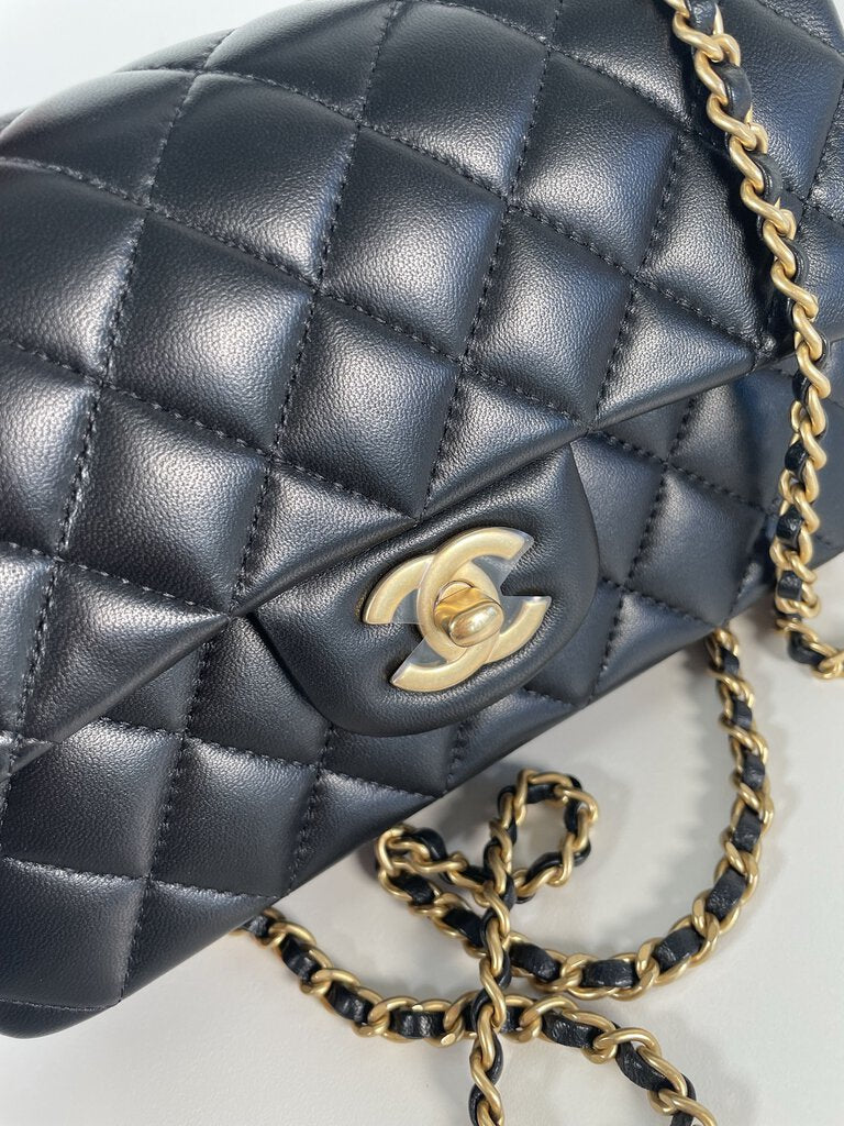 Chanel Mini Rectangle Top Handle Flap