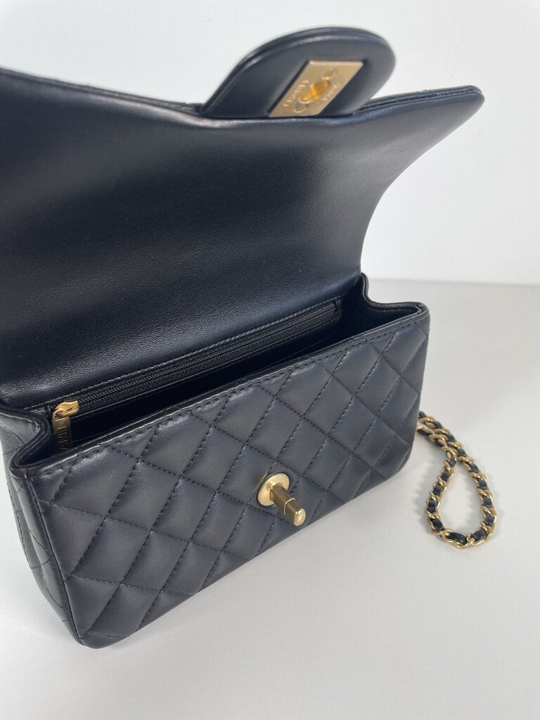 Chanel Mini Rectangle Top Handle Flap