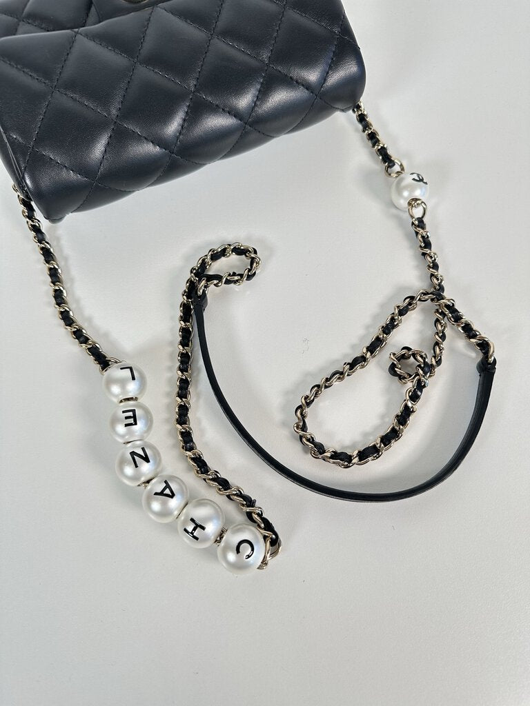 Chanel Mini Pearl Chain Flap