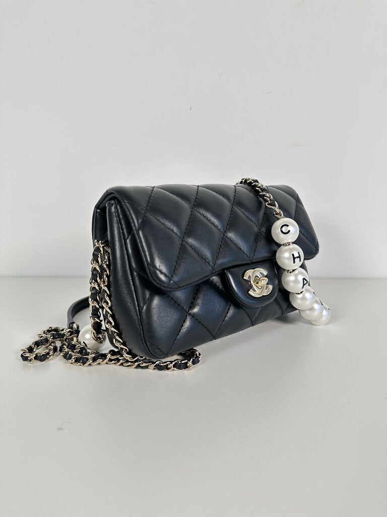 Chanel Mini Pearl Chain Flap