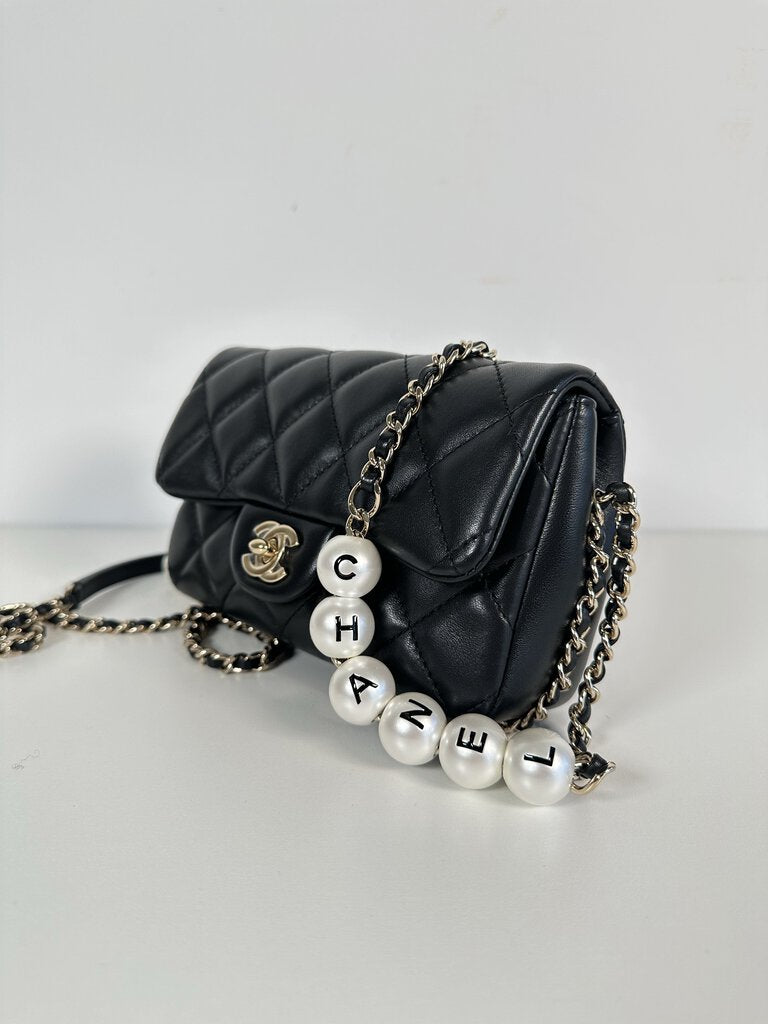 Chanel Mini Pearl Chain Flap