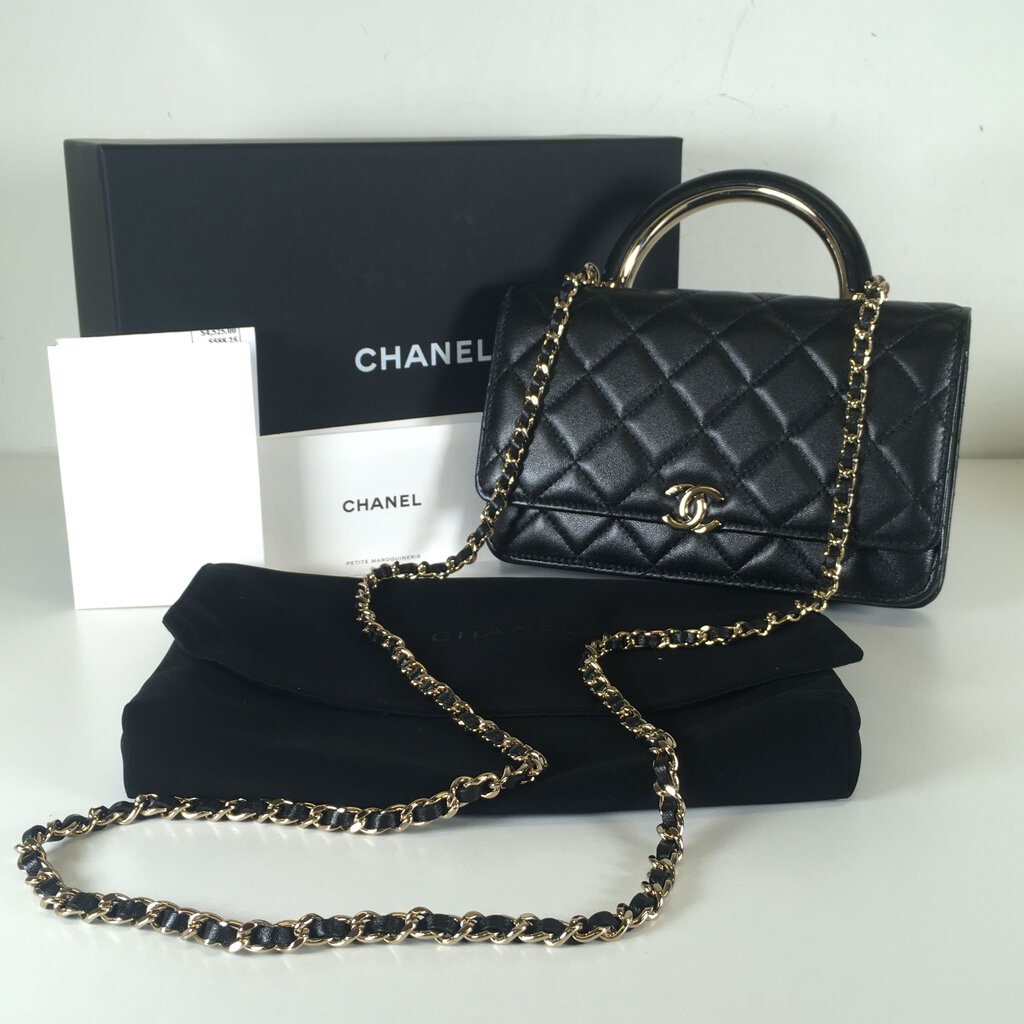 Chanel Top Handle Wallet on Chain