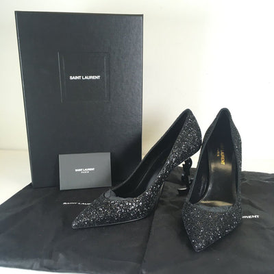 Saint Laurent (YSL) Opyum Glitter Pumps