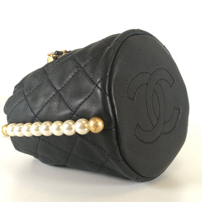 Chanel Mini About Pearls Drawstring Bucket Bag