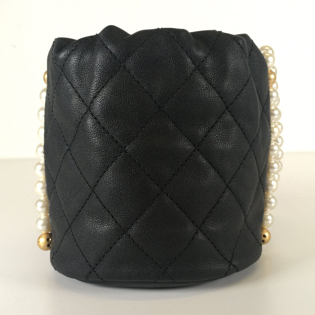 Chanel Mini About Pearls Drawstring Bucket Bag