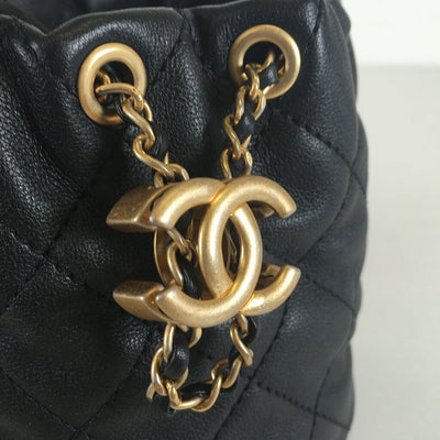 Chanel Mini About Pearls Drawstring Bucket Bag