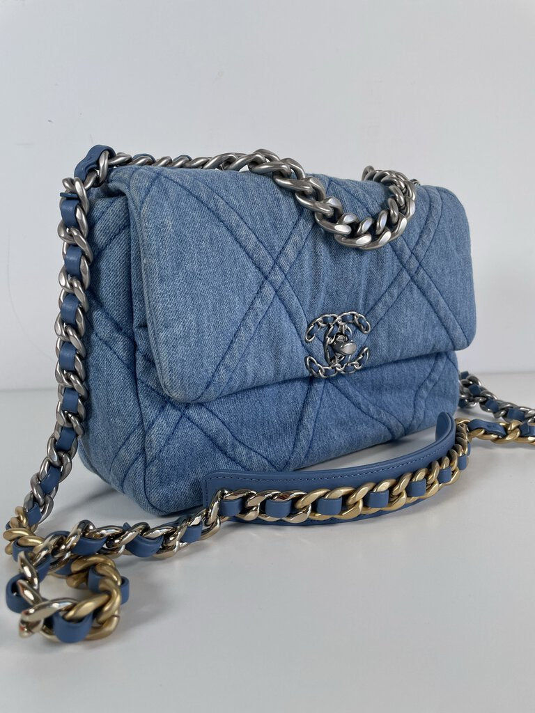 Chanel 19 Denim Blue