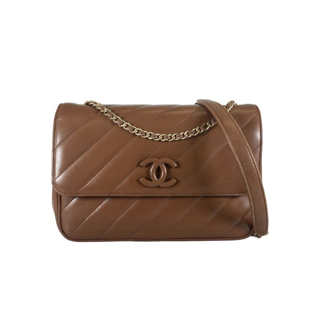 Chanel Diagonal Quilted Flap