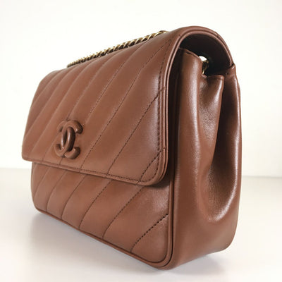 Chanel Diagonal Quilted Flap