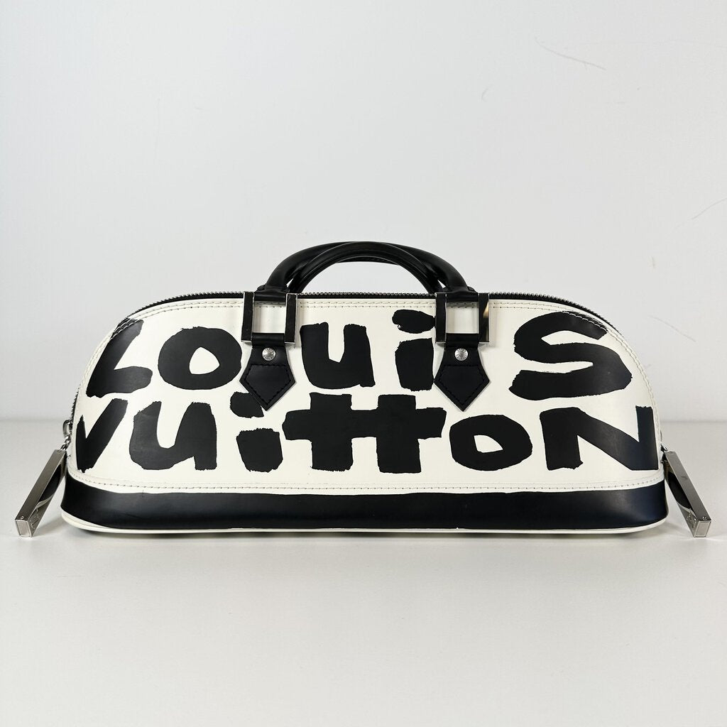 Louis Vuitton Stephen Sprouse Black White Graffiti Alma Long Horizontal