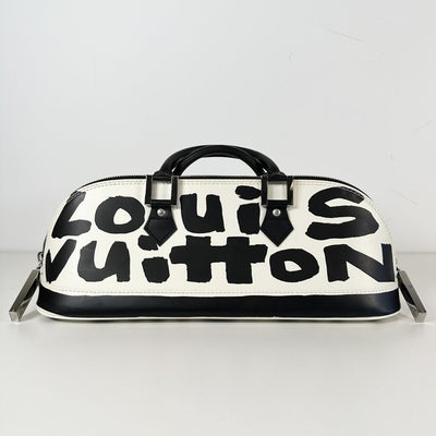 Louis Vuitton Stephen Sprouse Black White Graffiti Alma Long Horizontal