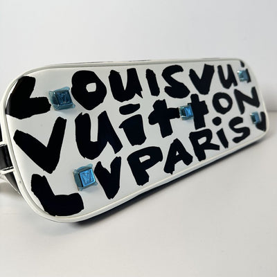 Louis Vuitton Stephen Sprouse Black White Graffiti Alma Long Horizontal