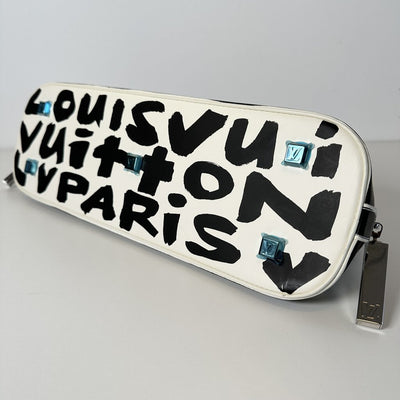 Louis Vuitton Stephen Sprouse Black White Graffiti Alma Long Horizontal