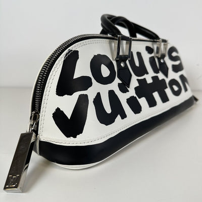 Louis Vuitton Stephen Sprouse Black White Graffiti Alma Long Horizontal