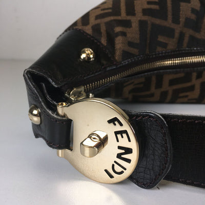 Fendi Zucca Half Moon Bag