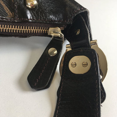 Fendi Zucca Half Moon Bag