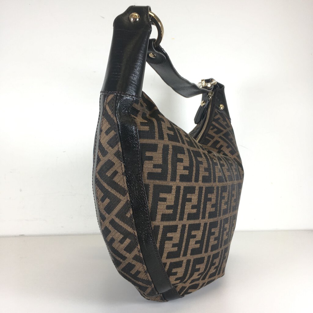 Fendi Zucca Half Moon Bag