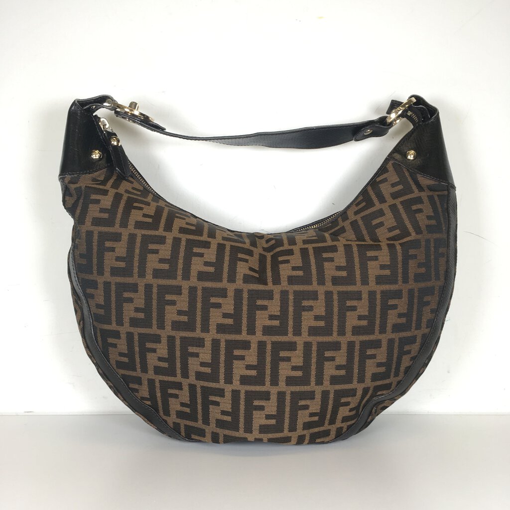 Fendi Zucca Half Moon Bag