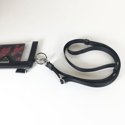 Prada Lanyard Zip Pouch with Cardholder