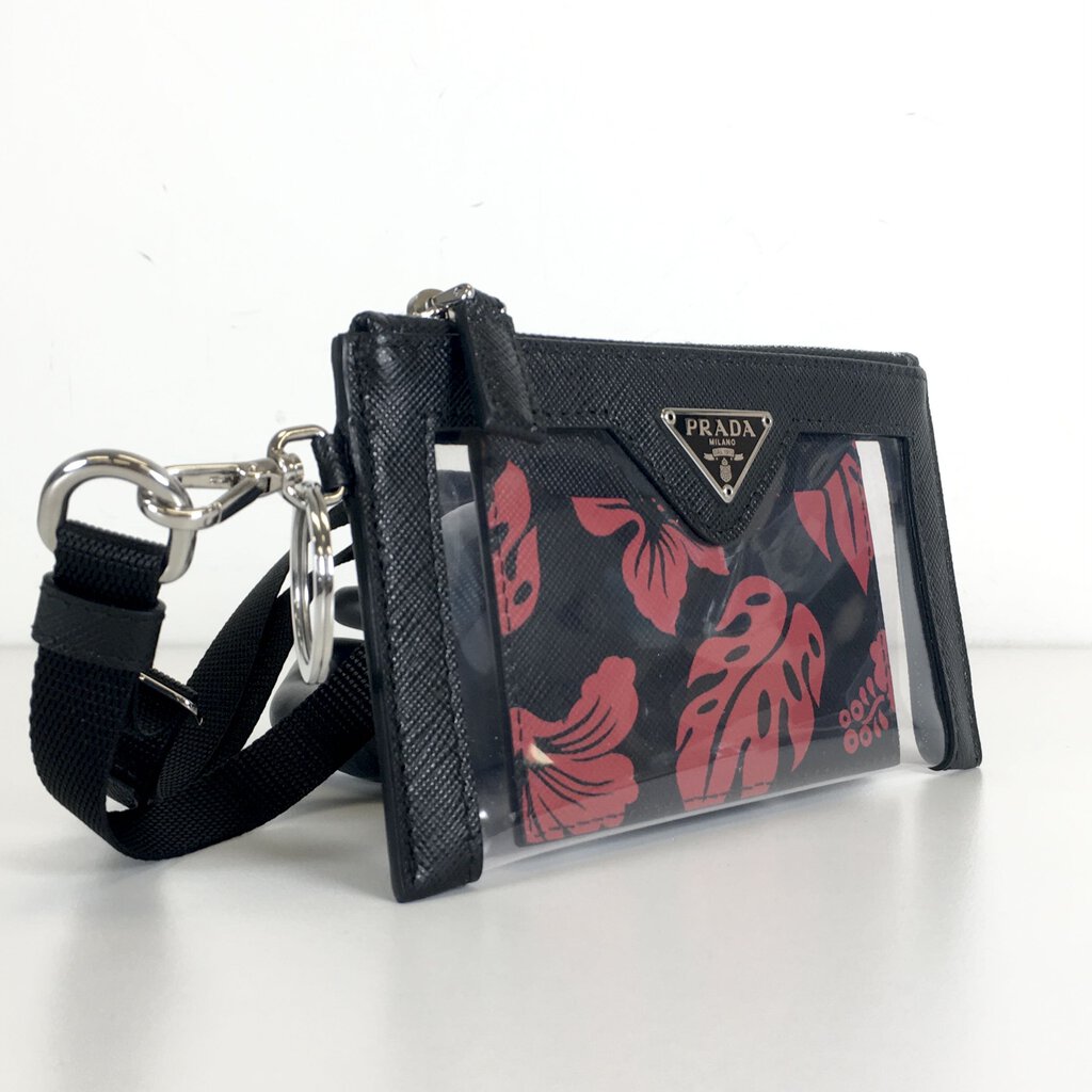 Prada Lanyard Zip Pouch with Cardholder