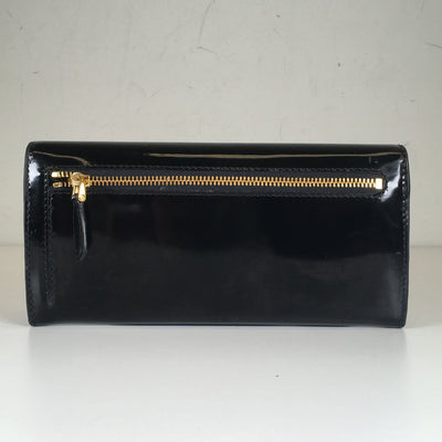 Prada Patent Long Wallet