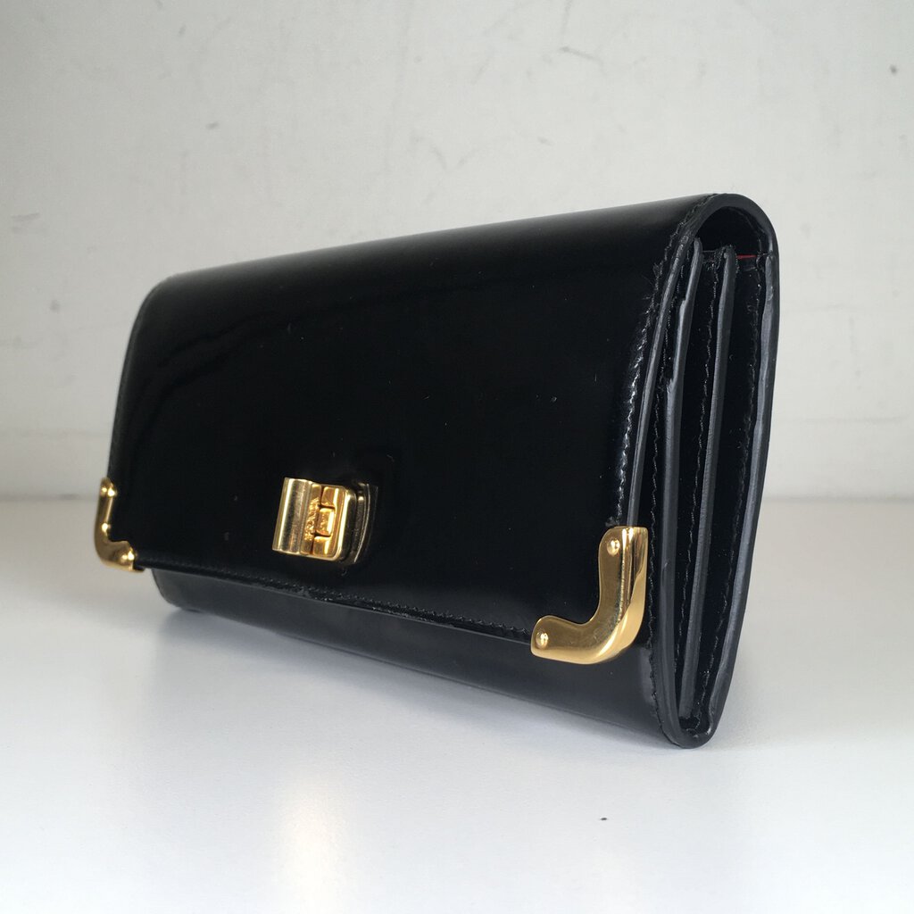 Prada Patent Long Wallet