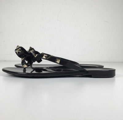 Valentino Rockstud Rubber Thong Sandals 37