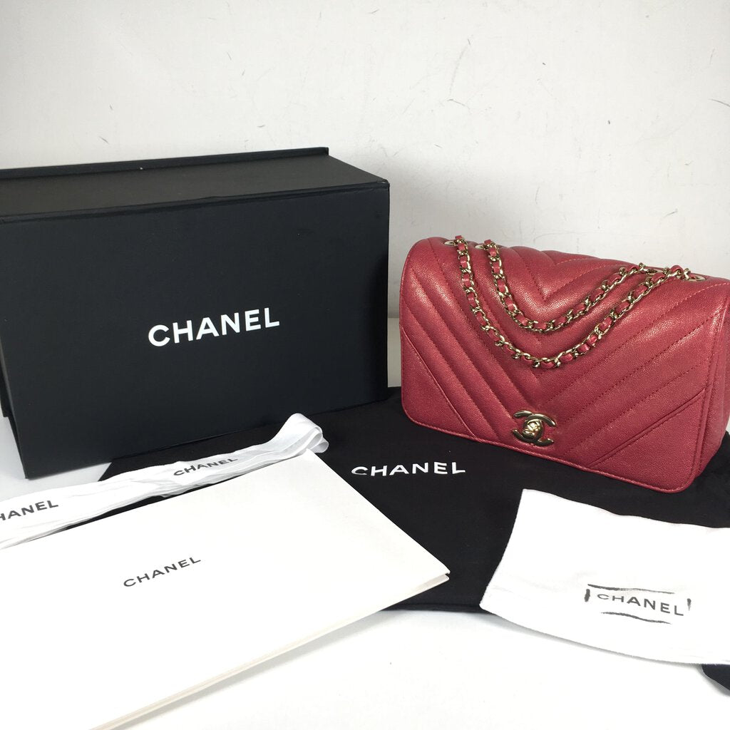 Chanel Chevron Statement Flap