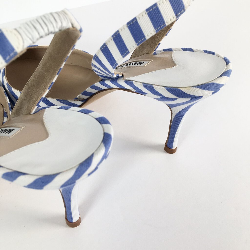 Manolo Blahnik Sling Back Heels Size: 39.5