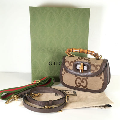 Gucci Bamboo 1947 Jumbo Top Handle Bag