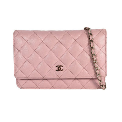 Chanel Pink Wallet on Chain