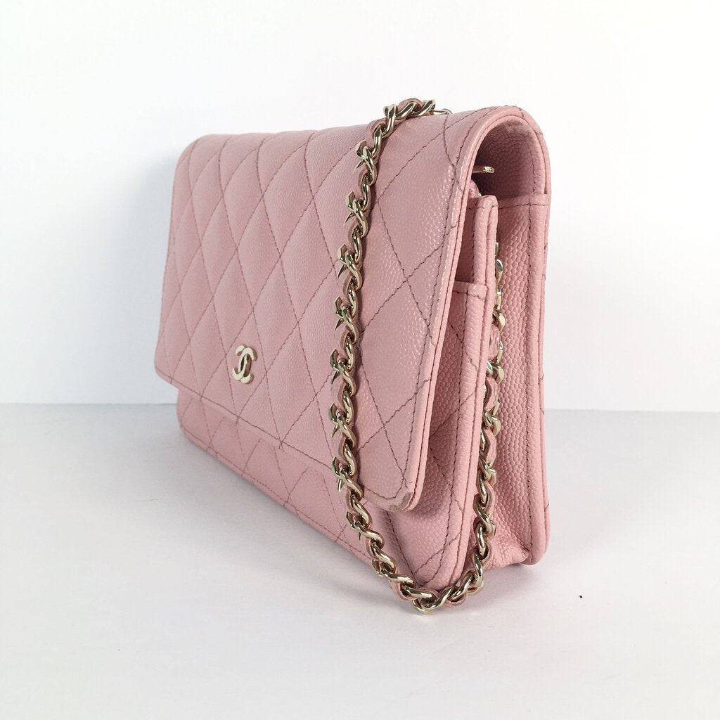 Chanel Pink Wallet on Chain