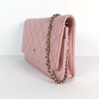 Chanel Pink Wallet on Chain