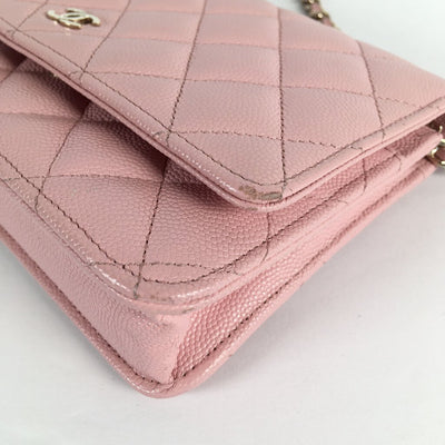 Chanel Pink Wallet on Chain