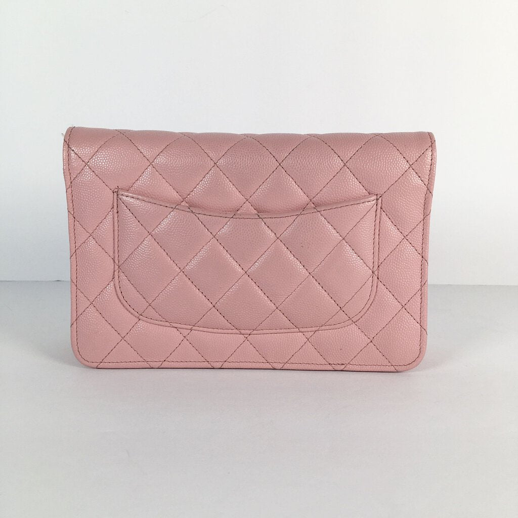 Chanel Pink Wallet on Chain