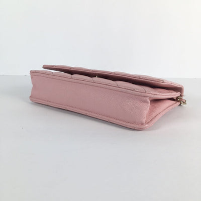 Chanel Pink Wallet on Chain